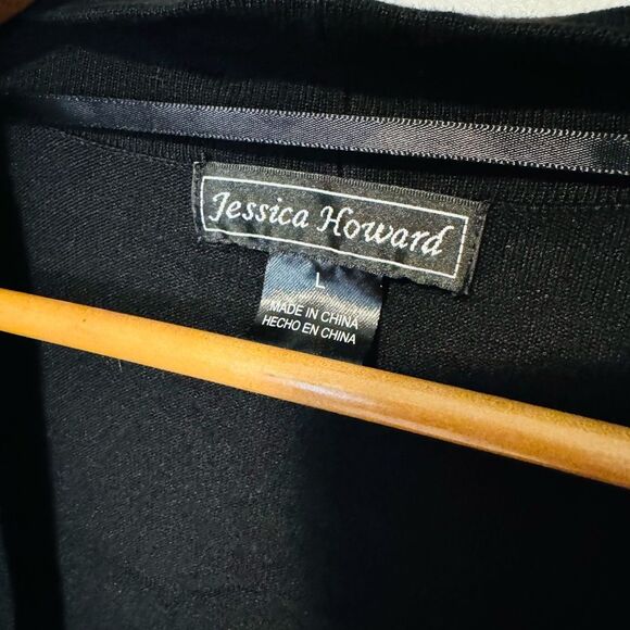 Jessica Howard Black Cardigan Sweater - Picture 4 of 6